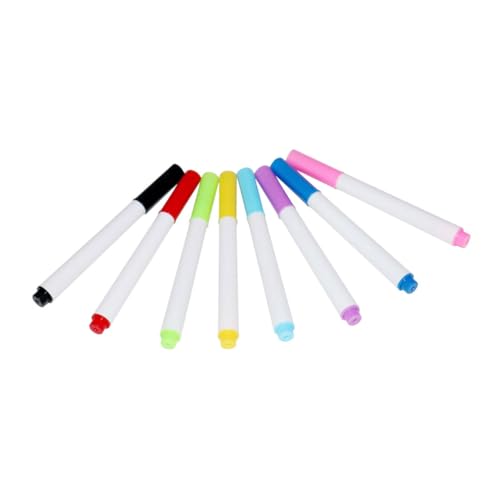 VILLCASE 1 Satz Löschbarer Whiteboard-marker Löschbarer Kugelschreiber Whiteboard-radierer Professionelle Zeichenstifte Whiteboard Stifte Abwaschbare Marker Malen Marker 8st von VILLCASE