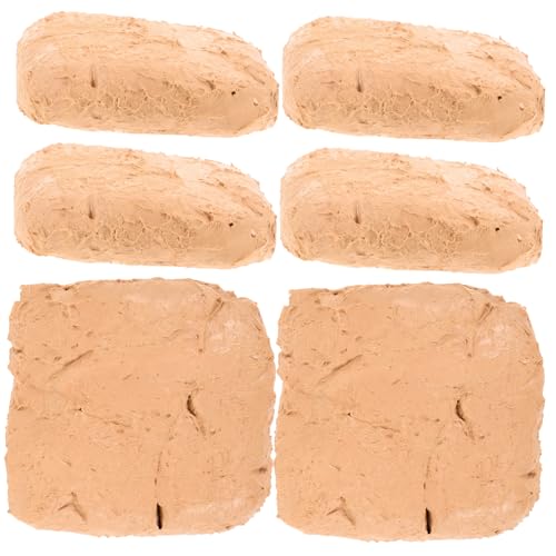 VILLCASE 1 Satz Luftgetrockneter No-bake-ton Plastelina Modellieren Knete Air Dry Clay Töpfer-modelliermasse Ofen Backen Ton Backton Kunstknete Für Teenager Zubehör Aus Ton Abs Beige 6st von VILLCASE