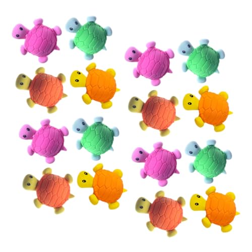 VILLCASE 1 Satz Radiergummi Erasers for Radiergummi Witzige Massenzappelspielzeug Für Babys Schildkröten Radiergummis Tier-radiergummis 16st von VILLCASE