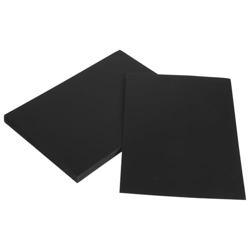 VILLCASE 1 Satz Schwarzes Glitzerpapier Schwarzes Papier Bastelpapier Schalldämpfung Karton Kartenmaterial Für Drucker Schwarzer Filz Kartenpapier Schwarzes Seidenpapier Black 50 Stück von VILLCASE