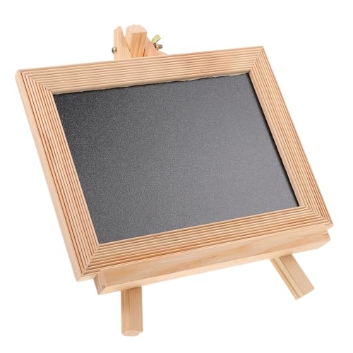 VILLCASE 1 Satz Tafel Desktop-Whiteboard Büro-Whiteboard Staffelei für Kinder Mini kalligraphie für kinder schreib tablet kinder Shop-Message-Board Kinder malen Zeichenbrett hölzern Black von VILLCASE