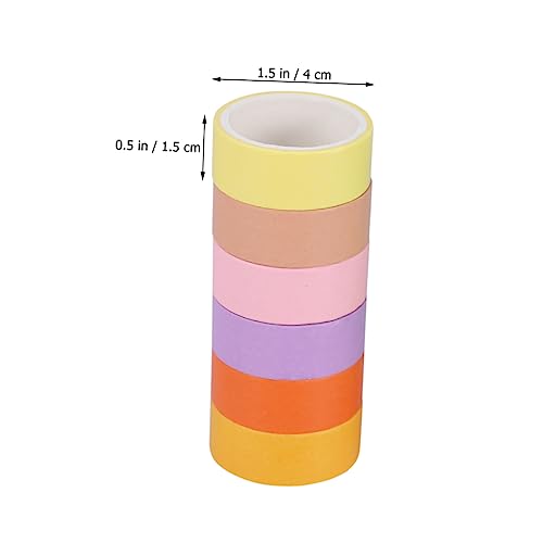 VILLCASE 1 Satz Washi Tape zum Verpacken von Geschenken buntes Abdeckband Verpackung Aufkleber Streifen retro the washi tape farbiges klebeband Deko-Washi-Tape papierklebeband selber machen von VILLCASE