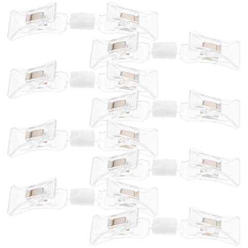 VILLCASE 1 Satz Werbeclip Schwenkbare Preisclips Schilderständer Preisschild-display-clips Halter Für Schilderclips Clip Zum Aufhängen Des Schildes Rack-clip-tag Transparent Plastik 8st von VILLCASE