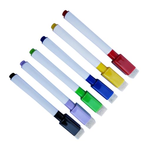 VILLCASE 1 Satz Whiteboard-stifte Whiteboard-marker Whiteboardstift Trockener Löschstift Trocken Abwischbare Marker Löschbare Markierungen Für Whiteboards Boardmarker 6st von VILLCASE