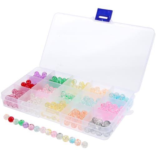 VILLCASE 1 Schachtel Bausätze Bunte Halskette Reize Edelstein Geschichtete Halskette Für Frauen Perlen Schmuck Halsketten Dekorationen Armband Diy Charms Glas von VILLCASE