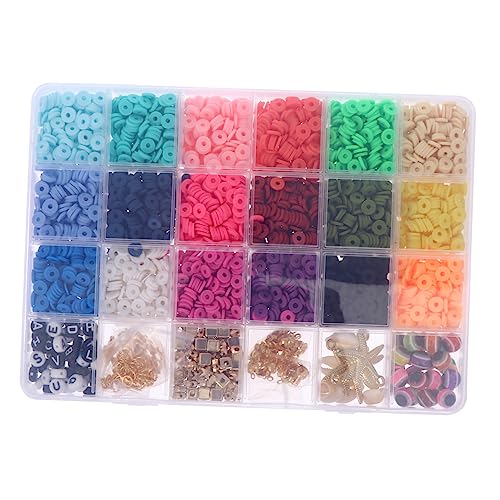 VILLCASE 1 Schachtel Polymer-Perlen-Set Halsketten Reize Anhänger Korn echte Perlen Bausatz schmuck herstellen beads for bracelets lose Perlen aus Schmuckzubehör selber machen Plastik von VILLCASE