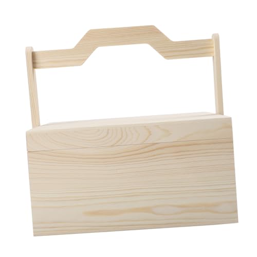 VILLCASE 1 Stück Box Aus Holz Handtaschenhalter Projektorganisator Karte Kommode Herren Durchsichtige Faltbare Boxen Werkzeugfolie Stapelbarer Handelsorganisator Stash von VILLCASE