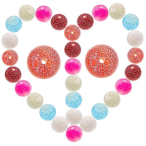 VILLCASE 1 gefrostete Achatperlen natursteinperlen gemuse armbandperlen schmuck machen the gems riesige Perlen Kabel lose DIY-Perlen basteln Achatperlen selber machen Stein Achat Colorful von VILLCASE