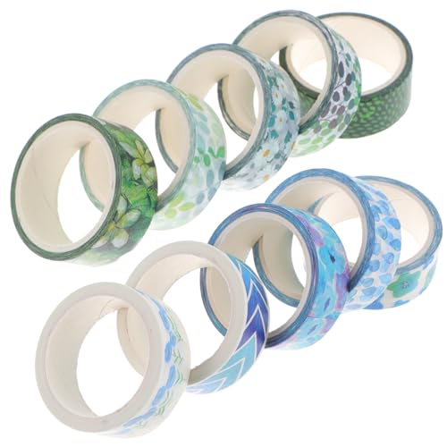 VILLCASE 10 Rollen Washi-Taschenband Gänseblümchen-Aufkleber Verpackung multi Dekorative Klebebänder Handgemachte Washi-Tapes Aufkleber zum Basteln Mehrzweck-Washi-Tape Japanisches Papier von VILLCASE