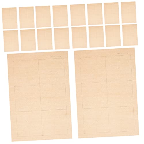 VILLCASE 100 Blatt Mizi Grid tägliches Unterrichtspapier Papier zum Schreiben Chinesisches Sumi-Papier Kalligraphie-Übungspapier Xuan-Papier üben senkrechter Balken Reis Papier Tageszeitung von VILLCASE