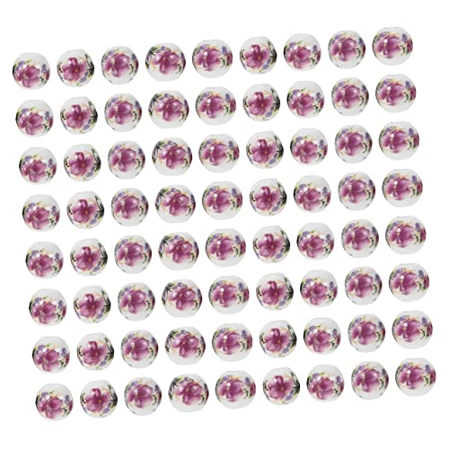 VILLCASE 100st Applikationsperlen Aus Keramik Perlen Für Ton Für Sonnenblumenkette Bettelarmband Europäische Perlen Sonnenblumenschmuck Charm-armbänder Handgefertigt Kind Charme Bilden von VILLCASE