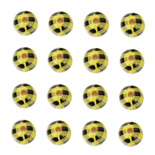 VILLCASE 100St Ostern Holzperlen bastelmaterial für bastelsets für bastel material easter decoration rosa Perlen für Armbänder Holzperlendekor lose Holzperle Yellow von VILLCASE