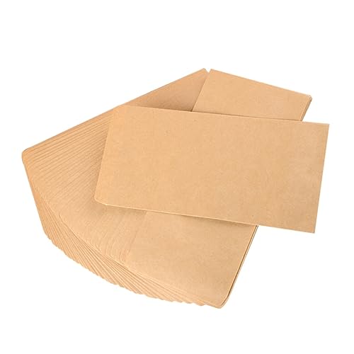 VILLCASE 100St Papiertüten für Schreibwaren Geschenkverpackungstüten für Luftpost braune Papiertüten Geschäftsbriefumschläge Umschläge Masse geldumschläge umschlag envelopes leere Umschläge von VILLCASE