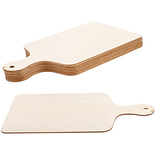 VILLCASE 10St Quadratisches Holz schild Wurstbretter Tablett für Schneidebretter Brotbrett Maschine Weiß cutting boards küchenbrett filges DIY Holzbrett kleines schneidebrett selber machen von VILLCASE