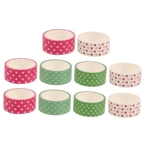 VILLCASE 10St Washi Tape zum Verpacken von Geschenken buch dekoration scrapbook büromaterial geschenkverpackung dekoratives klebeband für einklebebuch dekoratives klebeband selber machen von VILLCASE