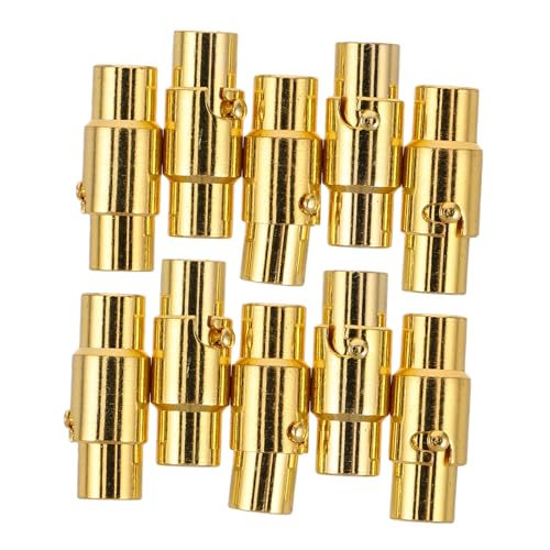 VILLCASE 10st Armbandverschluss Magnetverschluss Magnetische Schmuckverschlüsse Für Halsketten Magnetverschlüsse Armbandverschlüsse Kettenverschlüsse Für Lagenlook Schließe Kupfer Golden von VILLCASE