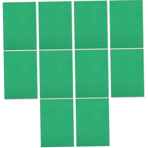 VILLCASE 10st Grüner Karton Bastelbedarf Farbiger Karton Bunter Diy-karton Farbkarton Kraftkarton Bunter Karton Dicke Plakatwand Karton Zum Basteln Papier Green von VILLCASE