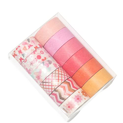 VILLCASE 12 Rollen tagebuch klebeband rotes klebeband tape rot Fashion Sticker Tape Decorative Tape washi+-+tape bling Aufkleber Müll Buchalbum Klebeband papierklebeband selber machen von VILLCASE