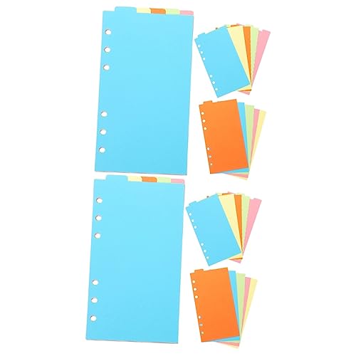 VILLCASE 12 Sätze Index-trennseite Bindemitteltrenner Organizer Binder Teiler Strapazierfähiger Ordnerteiler Karteikarten Der Schule Indexteiler Farbige Heftklammern Papier Colorful von VILLCASE