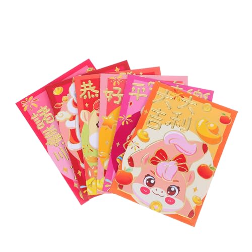 VILLCASE 120 Stück Rote Umschläge Cartoon Pferd Design Umschläge für Chinesisches Neujahrsfest Frühlingsfest Hochzeit Festliche Geldgeschenkumschläge mit Moderner Tradition VILLCASE 120 Stück Rote Umschläge Cartoon Pferd Design Umschläge für Chinesisches Neujahrsfest Frühlingsfest Hochzeit Festliche Geldgeschenkumschläge mit Moderner Tradition von VILLCASE