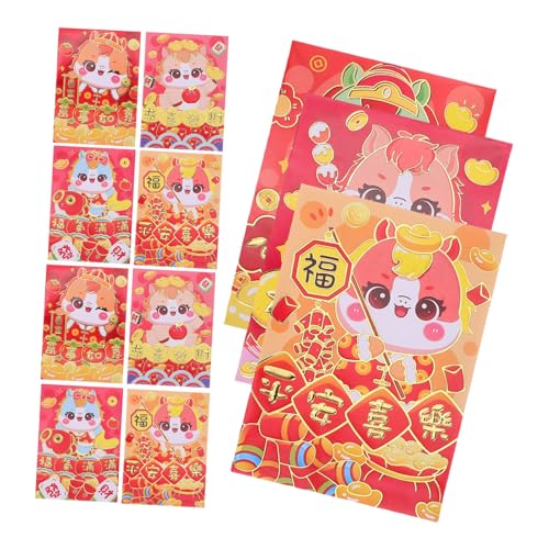 VILLCASE 120 Stück Rote Umschläge Jahr Des Pferdes Rote Geldtaschen Chinesisches Neujahrsfest Glücksumschläge für Bargeld Frühlingsfest Hochzeit Lunar Geschenkumschläge VILLCASE 120 Stück Rote Umschläge Jahr Des Pferdes Rote Geldtaschen Chinesisches Neujahrsfest Glücksumschläge für Bargeld Frühlingsfest Hochzeit Lunar Geschenkumschläge von VILLCASE