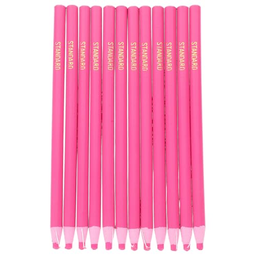 VILLCASE 12St Hand zerlegter Buntstift crayon pencils Buntstifte aus Tonpapier Wachsmarker Markieren von Buntstiften für den Bau Buntstifte für Marker für Malbücher Nähwerkzeug Rosa von VILLCASE