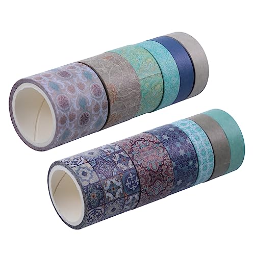 VILLCASE 12St Washi-Tape entfernbares Vinyl Abdeckband Scrapbooking Spender Streifen Handwerk the washi tape farbiges klebeband Vintage Klebeband Aufkleber aus Washi-Papier Washi-Klebeband von VILLCASE