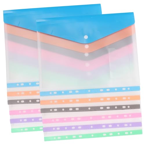 VILLCASE 12St aufbewahrungssack storage pockets Dokumentenbinder Aufbewahrungstasche stiftetasche schnellhefter transparente Aktentaschen Ordnertaschen Beutel mit losen Blättern pp von VILLCASE