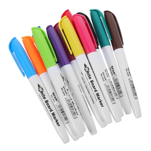 VILLCASE 12st Textmarker Whiteboard-hersteller Zum Trockenlöschen Magnetischer Trocken Abwischbarer Marker Markierstifte Whiteboard Trockener Löschstift Whiteboard-marker Malstifte Plastik von VILLCASE