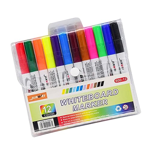 VILLCASE 12st Wasser Schwimmender Stift Magnetisches Whiteboard Marker Trocken Abwischen Whiteboard Für Whiteboard-marker Whiteboard-stifte Whiteboard-radierer Schreibwaren Plastik von VILLCASE