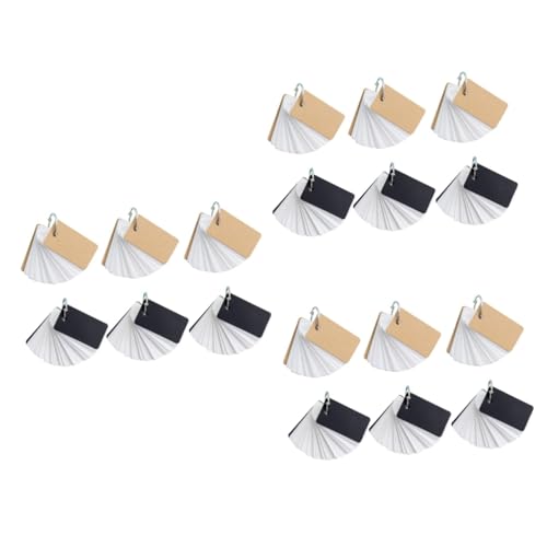 VILLCASE 18 Stk Ring-Notizblöcke leere Karten Notizkarten aus Kraftpapier Mini-Notizblock Kraft-Notizkarten Karteikarten mit Ringen cadfi notebooks Ring Notizblöcke Flash- -Karten von VILLCASE