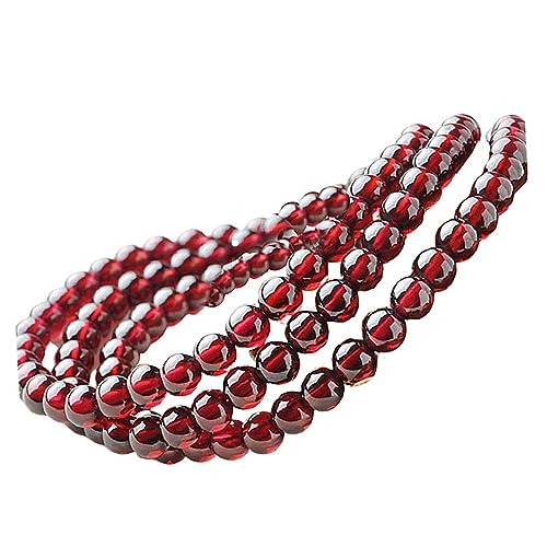 VILLCASE 1Stk Halbfertige Perle Strangperlen zum Basteln Ohrring machen Charme Perlen aus Naturstein Granat lose Perlen DIY beads Semi-finished beads Granatperlen Perlenhandwerk von VILLCASE