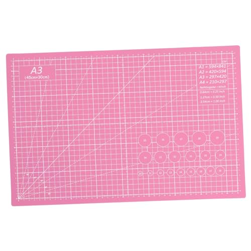 VILLCASE 1Stk Schneidematte Nähmatte Rotationsschneiden Schneidebretter für die Küche Nicht-Pad Selbstheilendes Schneidebrett Scrapbooking-Pad Papierschneideunterlage PVC Violett von VILLCASE