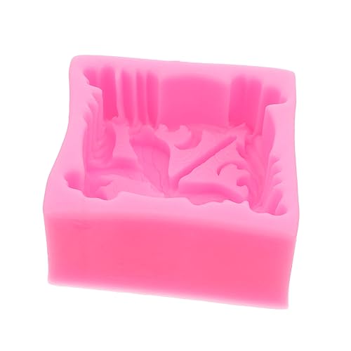 VILLCASE 1Stk Silikonform DIY Fondantform Süßigkeitenform Kuchenfondant manuelle Seifenform schokoladenform silikonmuffinformen DIY Seifenform handgefertigte Seifengussform Kieselgel Rosa von VILLCASE