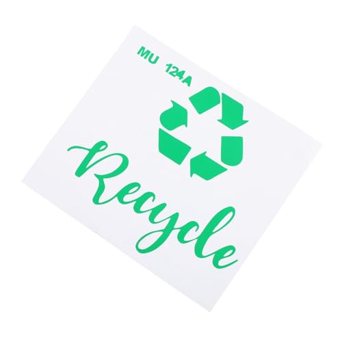 VILLCASE 1stk Müllklassifizierungszeichen Mülleimer Aufkleber Etiketten Aufkleber Für Die Mülltonne Mülleimer-recycling-aufkleber Kompostbehälter Aufkleber Für Mülltonnen Embleme Pvc Green von VILLCASE