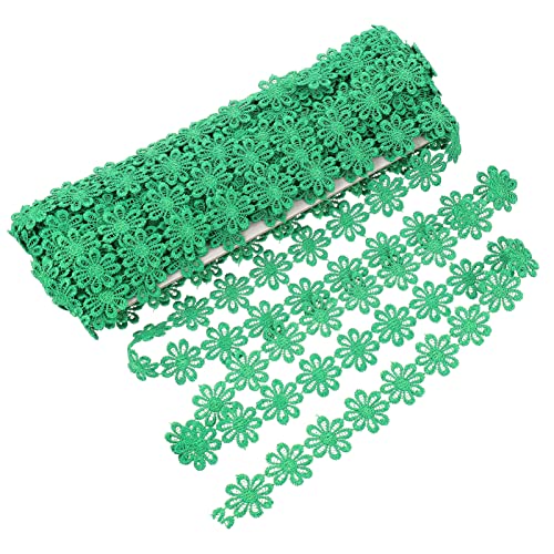 VILLCASE 1stk Polyester-spitze Spitzenbesatz Zum Nähen Spitzenbesatzband Bestickter Spitzenbesatz Zierbandapplikation Cremefarbener Spitzenbesatz Heimwerken Häkeln Polyestergarn Green von VILLCASE