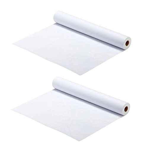 VILLCASE 2 Rollen Zeichenpapier Schwarzes Brett doppelt Unterlage kleinkind basteln malen Papier -Skizzenpapier staffelei leeres skizzenpapier Zeichenzubehör weißes Papier von VILLCASE