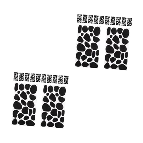 VILLCASE 2 Sätze 2 Sets Filzaufkleber Kinderaufkleber Nagelaufkleber Filz Kinder DIY Aufkleber Filz Wandaufkleber Aufkleber Miniaufkleber Für Schwarz 12 Blatt * 2 12 Blatt * 2 von VILLCASE