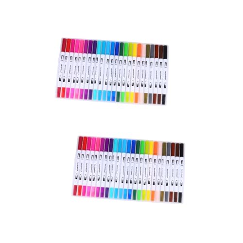 VILLCASE 2 Sätze Aquarellstift Stifte Für Farbmarker Textmarker Stifte Kunststifte Pastellstifte Farbstifte Message Board Filzstifte Spitze Stifte Plastik Colorful 24 Stück * 2 von VILLCASE