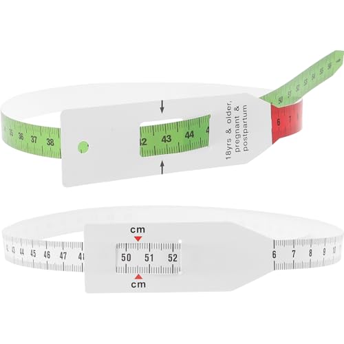 VILLCASE 2 Sätze Armumfang Und Kopfumfang Messgerät Gauge Bandmaß Couture Körpermaßband Web Saum Tragbare Messung Digital Automatische Maßnahmen Lineal Weg 2 Stück * 2 von VILLCASE