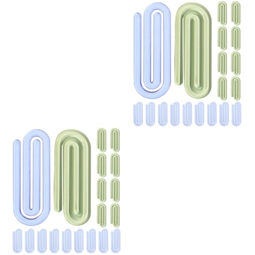 VILLCASE 2 Sätze Büroklammer Tischklammern Für Tischdecken Clips Clip Für Tischdecken Office-dokumentenklammern Kleine Heftklammern Kleine Dokumentenklammern Plastik 50 Stück * 2 von VILLCASE