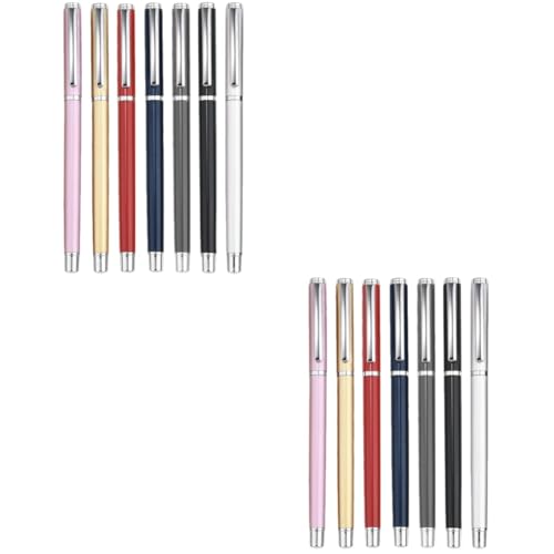 VILLCASE 2 Sätze Gelstift Aus Metall Süße Stifte Multi-stift Kugelschreiber Löschbare Stifte Whiteboardstift Textmarker Schwarze Stifte Stift Für Studenten Bunte Schreibstifte 7 Stück * 2 von VILLCASE