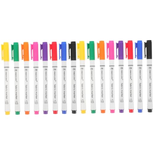 VILLCASE 2 Sätze Graffiti-stift Zum Ausmalen Punkt Löschbare Stifte Stempelstifte Für Bescherung Weihnachten Aquarellstifte Graffiti-marker Für Kleidung Lackierungen Weiß 8 Stück * 2 von VILLCASE