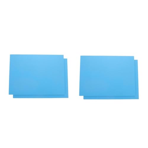 VILLCASE 2 Sätze Gravurtafel Blaues Druckpapier Kunsthandwerk Papier Ätzplatte Gravurbrett Aus Karton Blaues Papier-gravurbrett Blaues Kartonpapier Blauer Karton Pvc Sky-blue 2 Blatt * 2 von VILLCASE