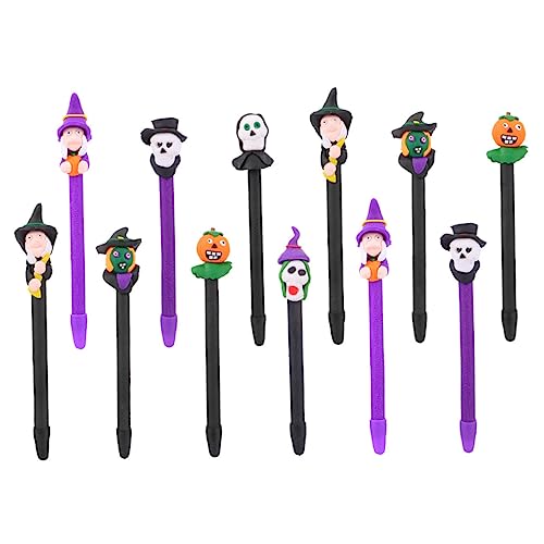 VILLCASE 2 Sätze Halloween-kugelschreiber Stifte Mit Feiner Spitze Halloween-dekor Halloween Halloween Assecoires Remiscence Büro Stift Multifunktionsstift Polymer-ton 12 Stück * 2 von VILLCASE