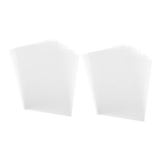 VILLCASE 2 Sätze Keine Laminierung Erforderlich Auflösbares Papier Vinyl Versandetiketten Durchscheinendes Papier Zum Drucken Transparentpapier Minidrucker Laminator Pvc Weiß 10 Blatt * 2 von VILLCASE