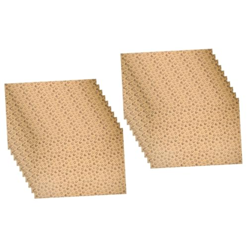 VILLCASE 2 Sätze Kraft-geschenkpapier Schwarzes Geschenkpapier Band Paketpapier Packpapier Geschenkpapier Für Männer Zum Geburtstag Recyceltes Verpackungspapier Kraftpapier 10 Stück * 2 von VILLCASE