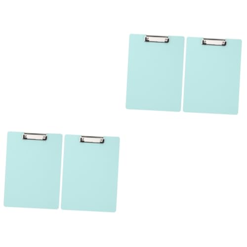 VILLCASE 2 Sätze Schreibtafel Buchstabentafel Write Board Modisches Schreibbrett Clipboard Clips Dokumentieren Schreibunterstützungstafel Zwischenablage Schreiben Pp Light Green 2 Stück * 2 von VILLCASE