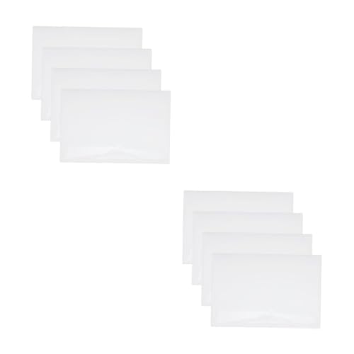 VILLCASE 2 Sätze Whiteboard-aufkleber Whiteboard Aufkleber Wandaufkleber Für Notizen Haftnotizen Whiteboard Lehrmittel Whiteboard Schreibblock Für Kindertafel Pvc Weiß 4 Stück * 2 von VILLCASE