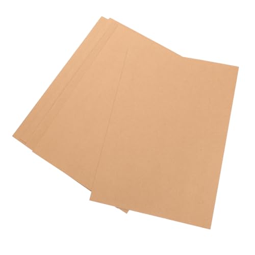 VILLCASE 2 Sätze Zeichenbrett Aus Rindsleder Pastellpapier Leerzeichen Leere Karten Post Ölgemäldepapier Karton Skizzenpapier Studenten Malen Papiere Light Brown Kraftpapier 5 Blatt * 2 von VILLCASE